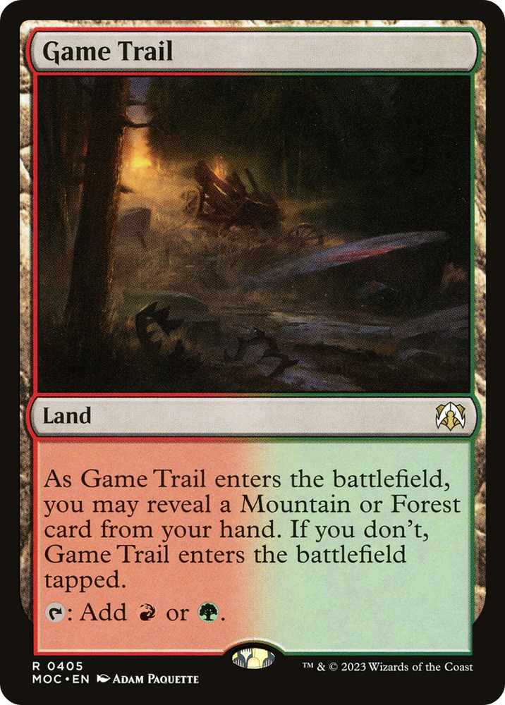 Game Trail [March of the Machine Commander] Magic: The Gathering