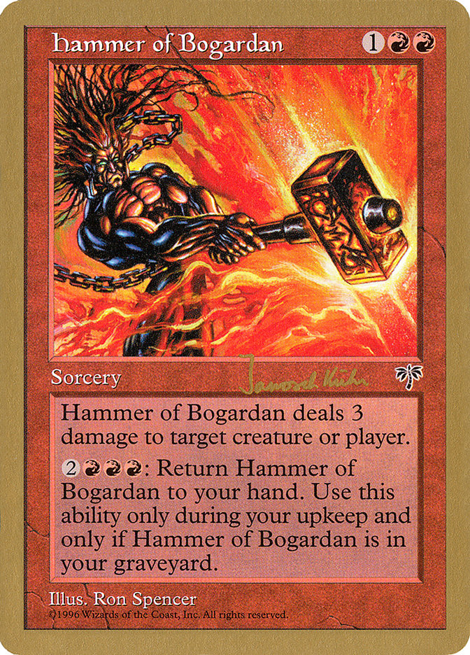 Hammer of Bogardan (Janosch Kuhn) [World Championship Decks 1997] Magic: The Gathering