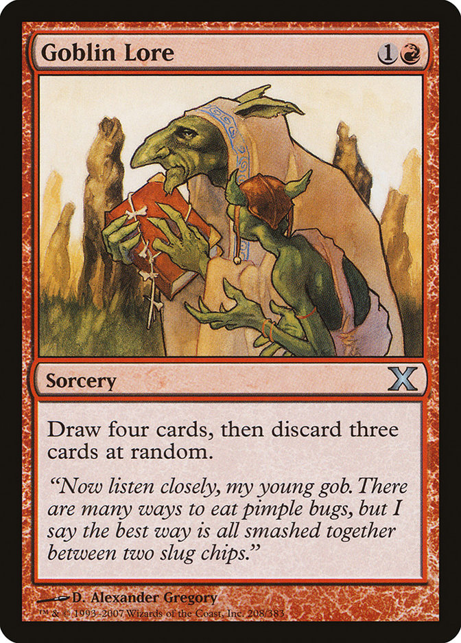 Goblin Lore [Tenth Edition] Magic: The Gathering