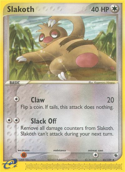 Slakoth (45/109) [EX: Ruby & Sapphire] Pokémon