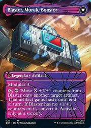 Blaster, Combat DJ // Blaster, Morale Booster (Shattered Glass) [Transformers] Magic: The Gathering