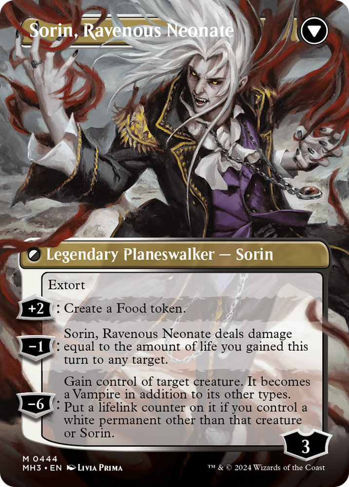 Sorin of House Markov // Sorin, Ravenous Neonate (Borderless) [Modern Horizons 3] Magic: The Gathering
