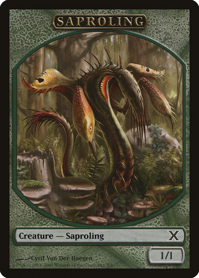 Saproling Token [Tenth Edition Tokens] Magic: The Gathering