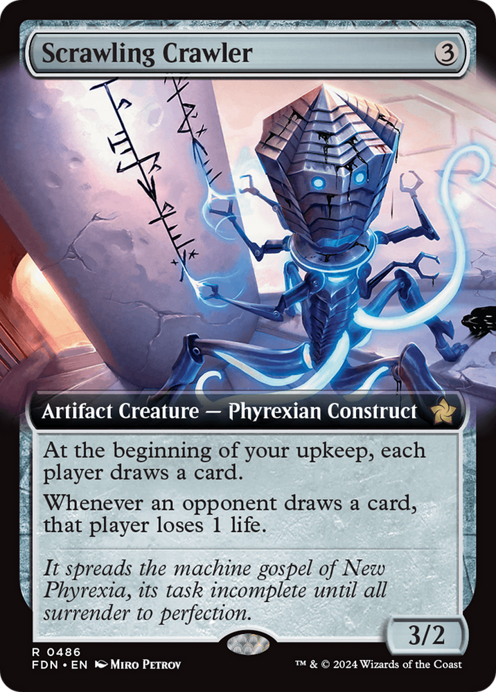 Scrawling Crawler (Extended Art) [Foundations] Magic: The Gathering