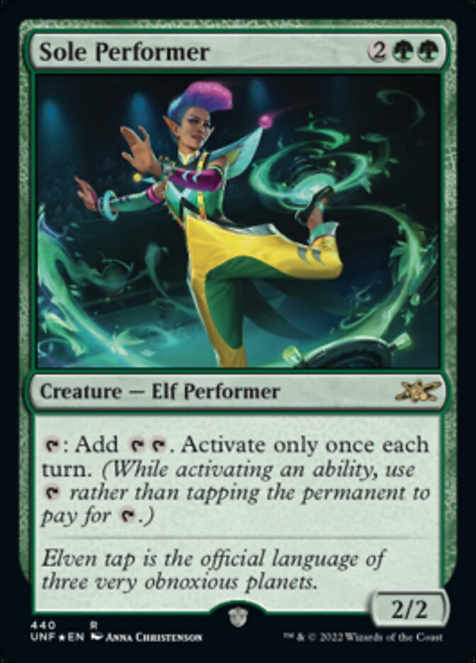 Sole Performer (Galaxy Foil) [Unfinity] Magic: The Gathering