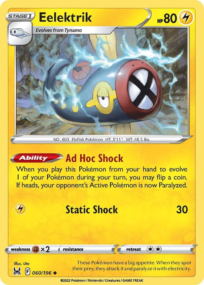 Eelektrik (060/196) [Sword & Shield: Lost Origin] Pokémon