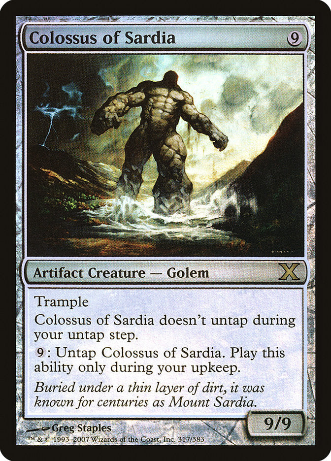 Colossus of Sardia (Premium Foil) [Tenth Edition] Magic: The Gathering