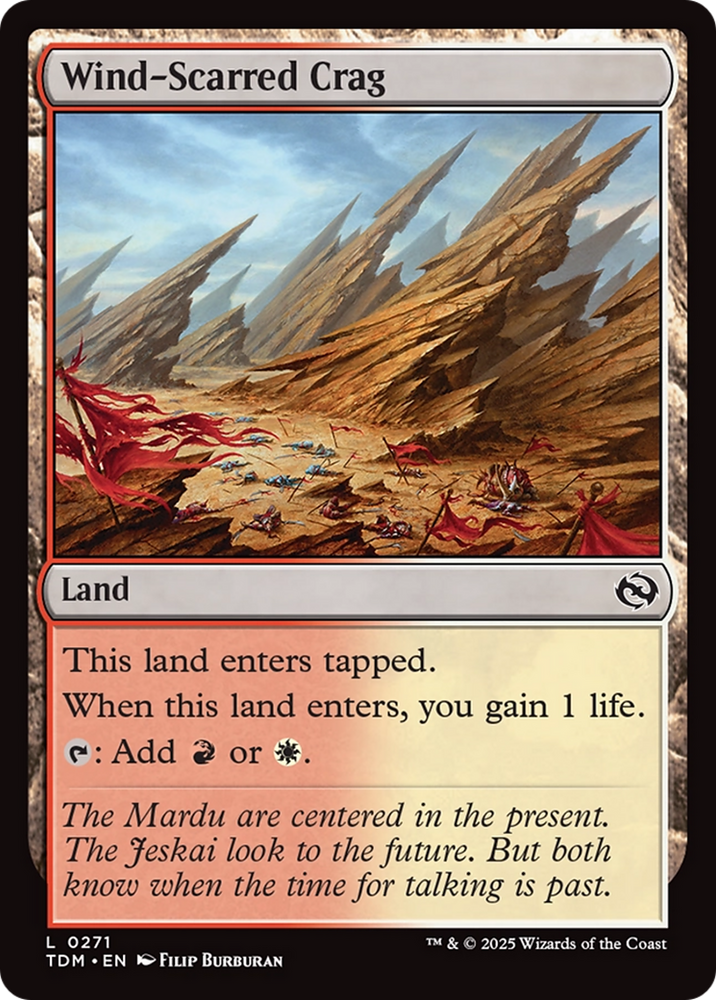 Wind-Scarred Crag [Tarkir: Dragonstorm] Magic: The Gathering