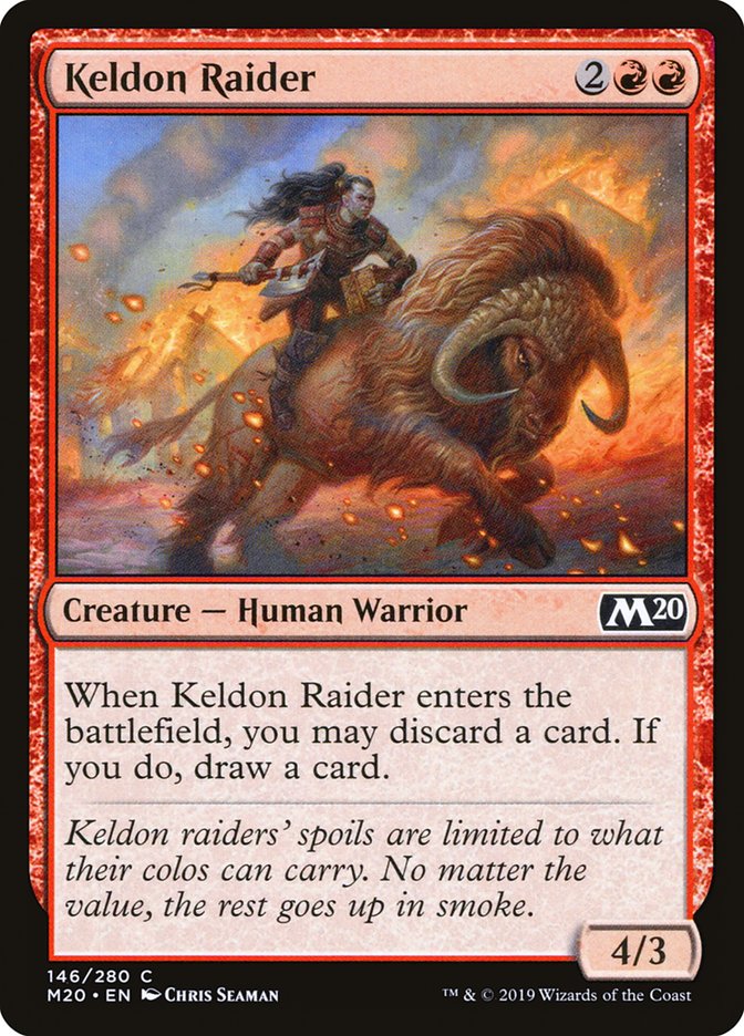Keldon Raider [Core Set 2020] Magic: The Gathering