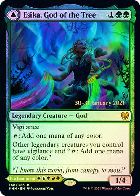 Esika, God of the Tree // The Prismatic Bridge [Kaldheim Prerelease Promos] Magic: The Gathering