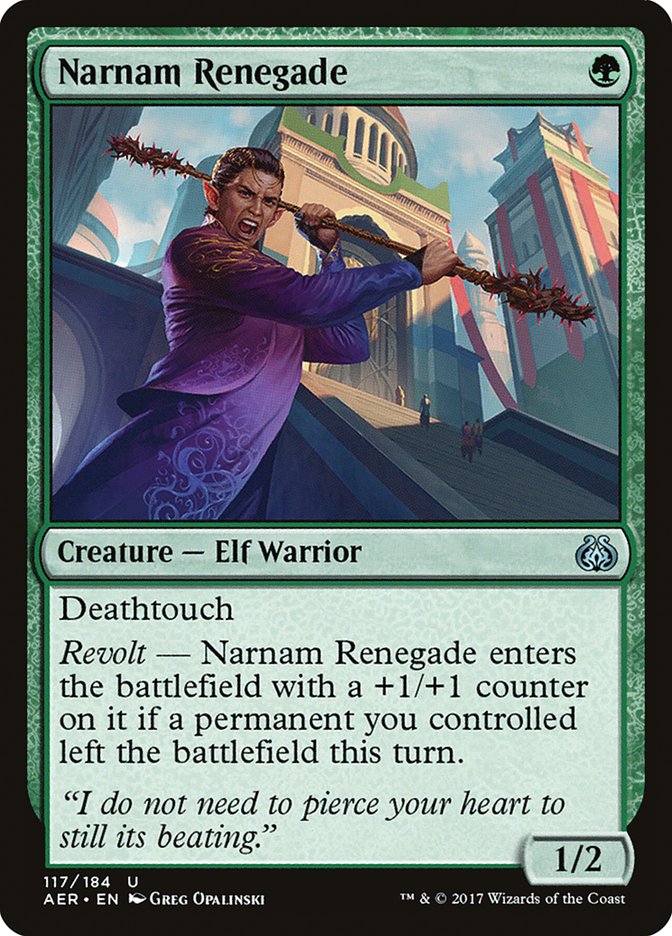 Narnam Renegade [Aether Revolt] Magic: The Gathering