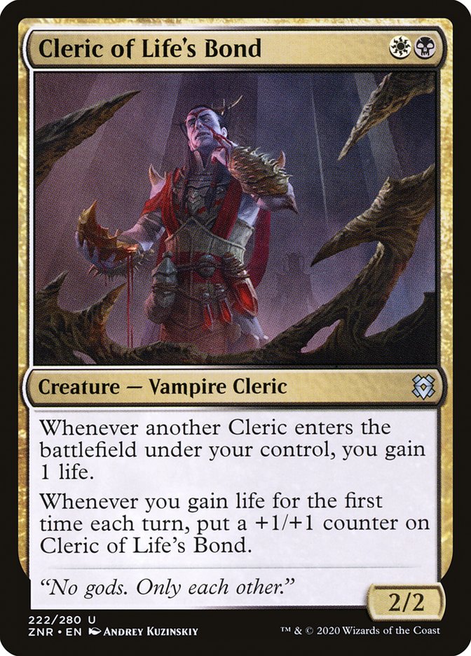 Cleric of Life's Bond [Zendikar Rising] Magic: The Gathering