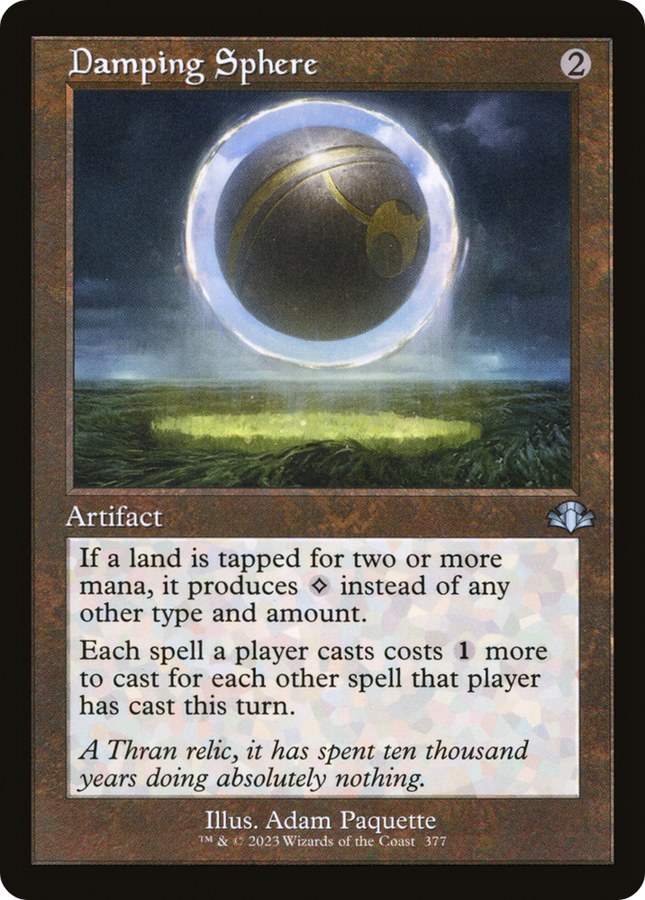 Damping Sphere (Retro) [Dominaria Remastered] Magic: The Gathering