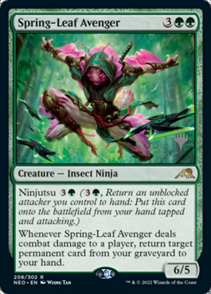 Spring-Leaf Avenger (Promo Pack) [Kamigawa: Neon Dynasty Promos] Magic: The Gathering