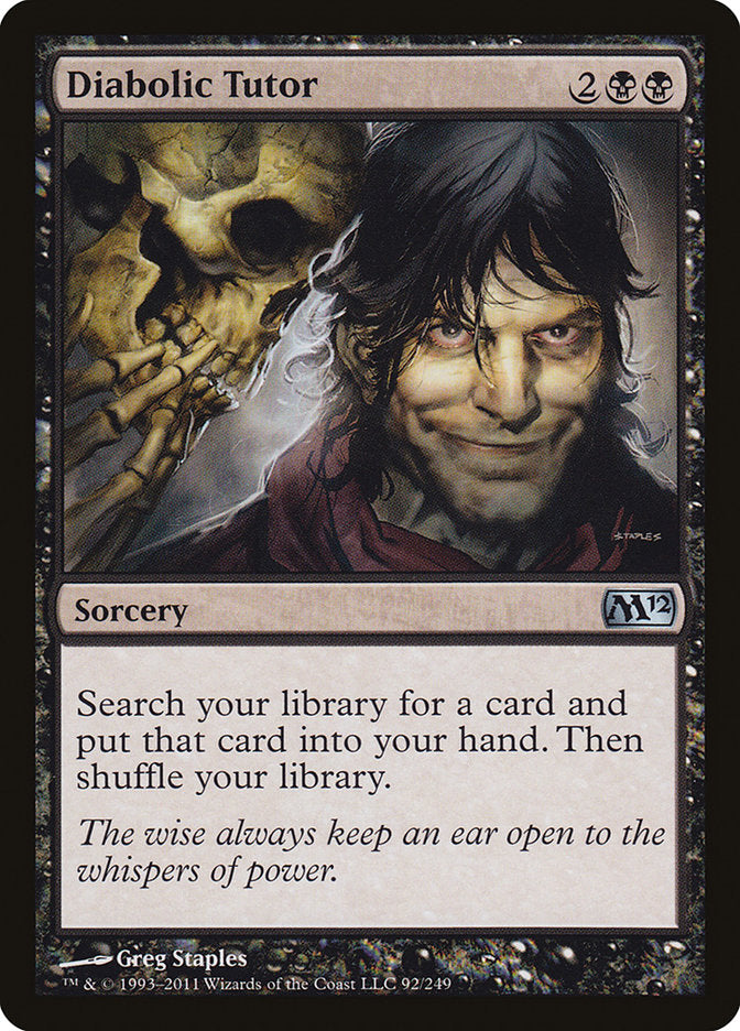 Diabolic Tutor [Magic 2012] Magic: The Gathering