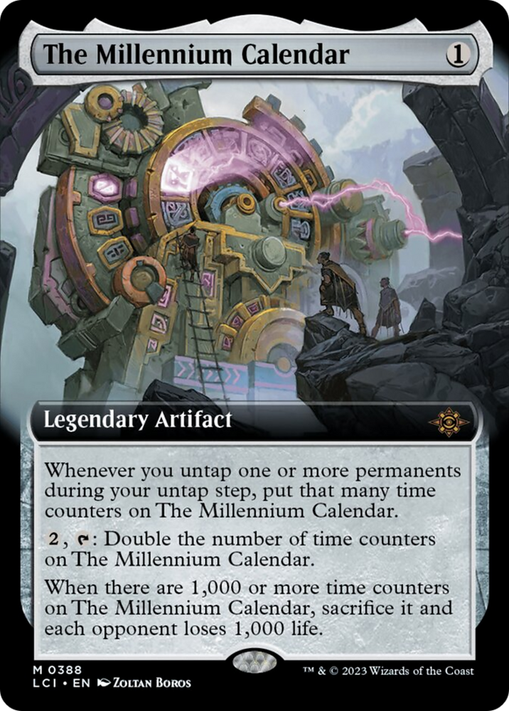 The Millennium Calendar (Extended Art) [The Lost Caverns of Ixalan] Magic: The Gathering