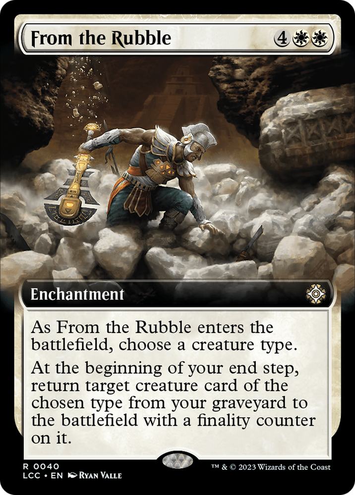 From the Rubble (Extended Art) [The Lost Caverns of Ixalan Commander] Magic: The Gathering