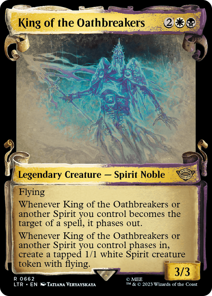 King of the Oathbreakers [The Lord of the Rings: Tales of Middle-Earth Showcase Scrolls] Magic: The Gathering