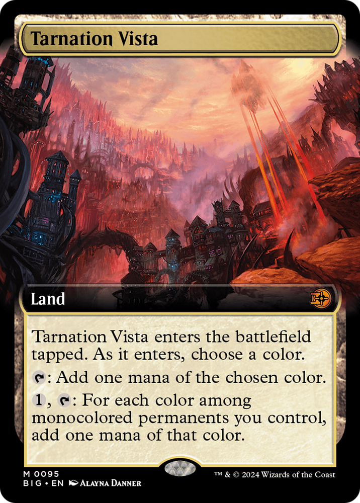 Tarnation Vista (Extended Art) [Outlaws of Thunder Junction: The Big Score] Magic: The Gathering