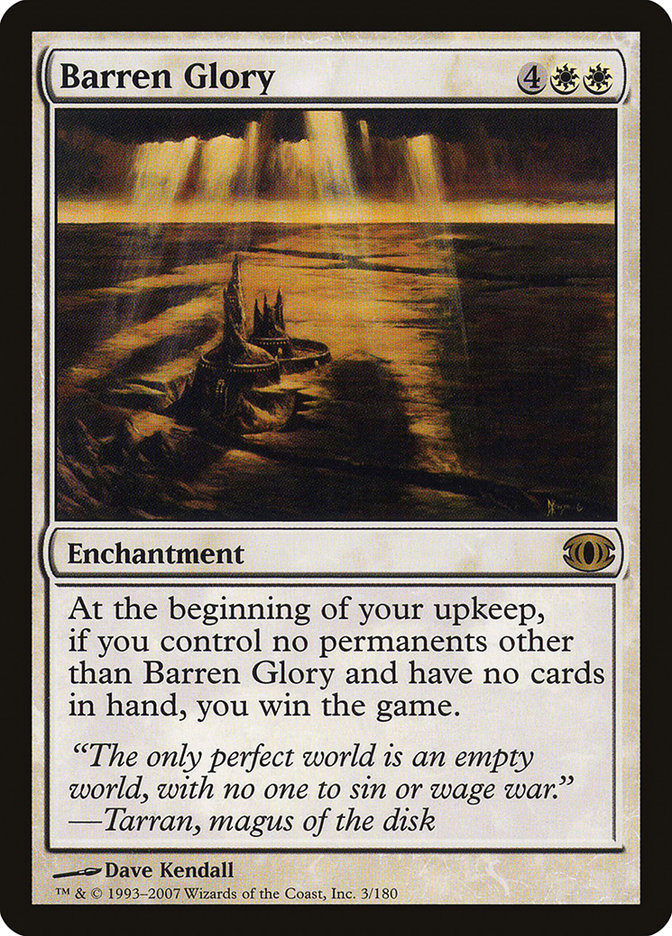 Barren Glory [Future Sight] Magic: The Gathering