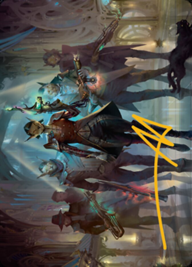 Family's Favor Art Card (Gold-Stamped Signature) [Streets of New Capenna Art Series] Magic: The Gathering