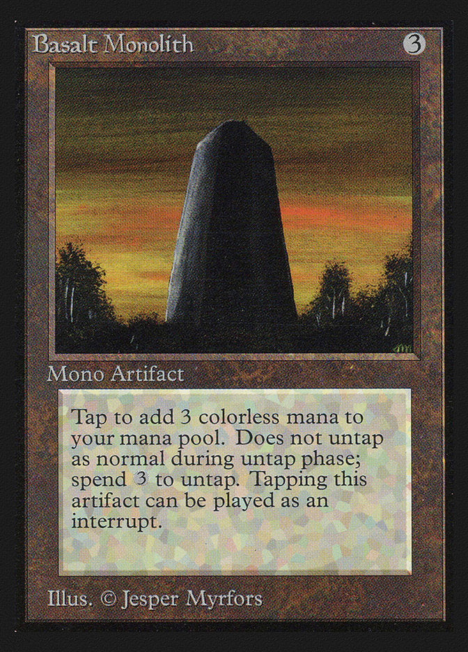 Basalt Monolith [International Collectors' Edition] Magic: The Gathering