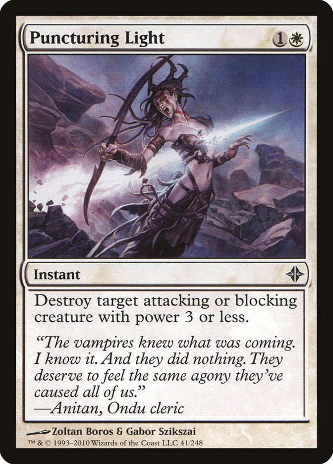 Puncturing Light [Rise of the Eldrazi] Magic: The Gathering