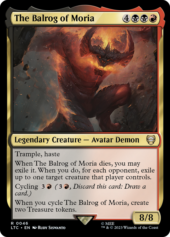 The Balrog of Moria [The Lord of the Rings: Tales of Middle-Earth Commander] Magic: The Gathering