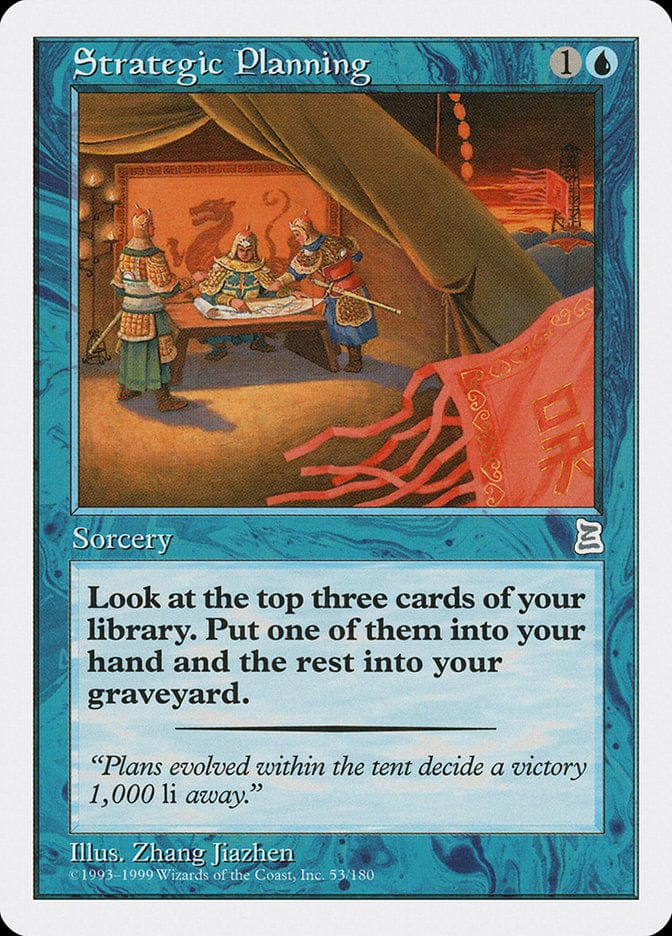 Strategic Planning [Portal Three Kingdoms] Magic: The Gathering