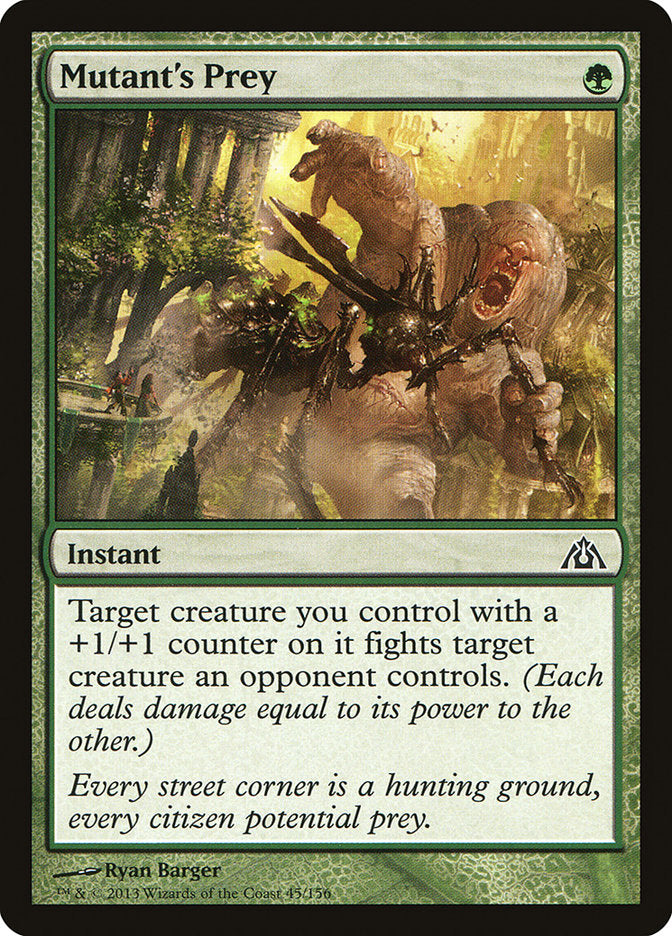 Mutant's Prey [Dragon's Maze] Magic: The Gathering