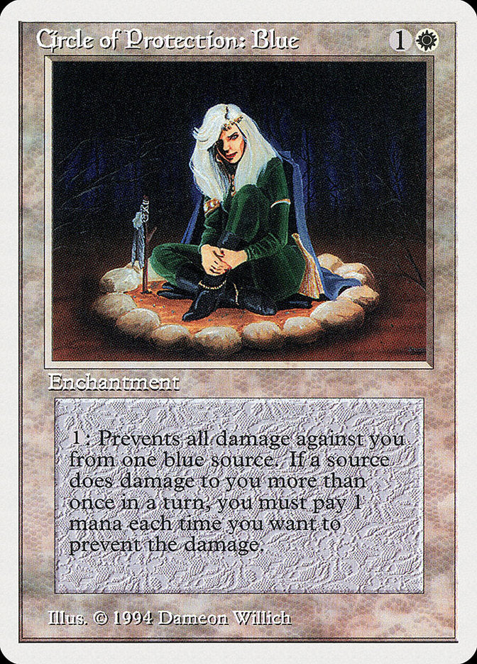 Circle of Protection: Blue [Summer Magic / Edgar] Magic: The Gathering