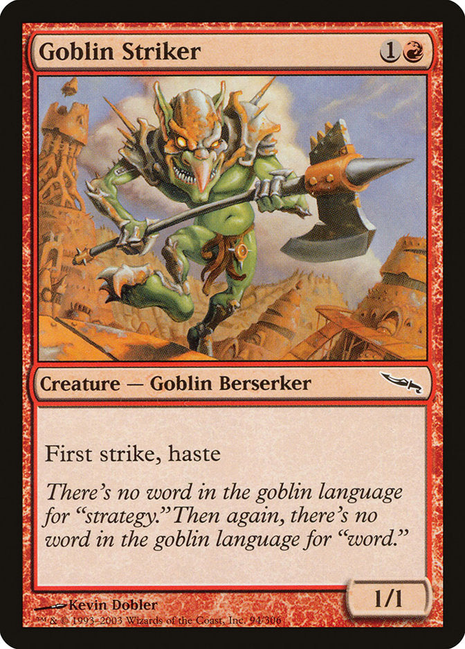 Goblin Striker [Mirrodin] Magic: The Gathering