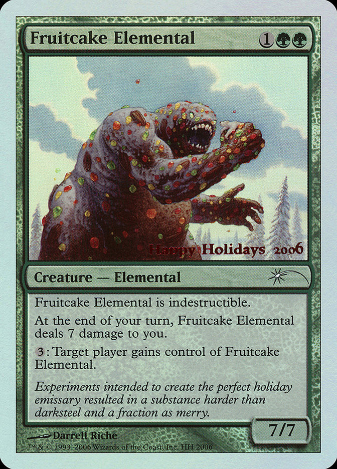 Fruitcake Elemental [Happy Holidays] Magic: The Gathering