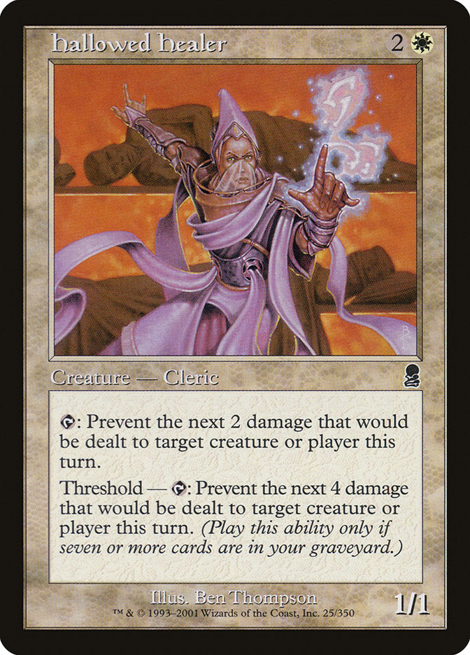 Hallowed Healer [Odyssey] Magic: The Gathering