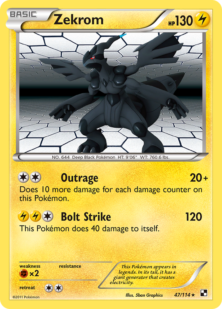 Zekrom (47/114) [Black & White: Base Set] Pokémon