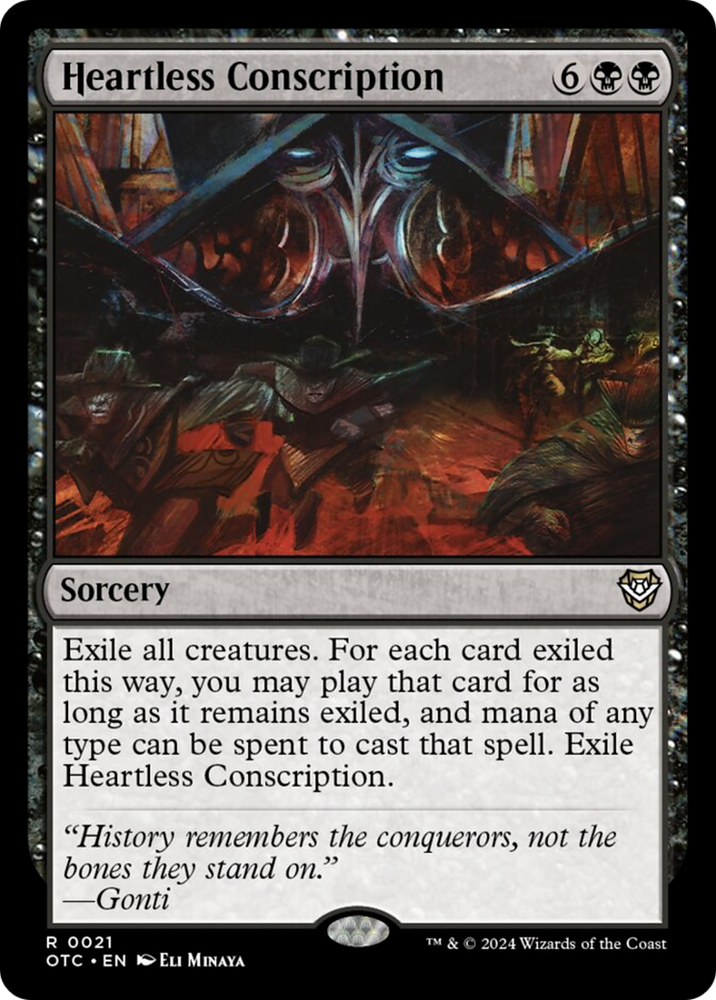 Heartless Conscription [Outlaws of Thunder Junction Commander] Magic: The Gathering