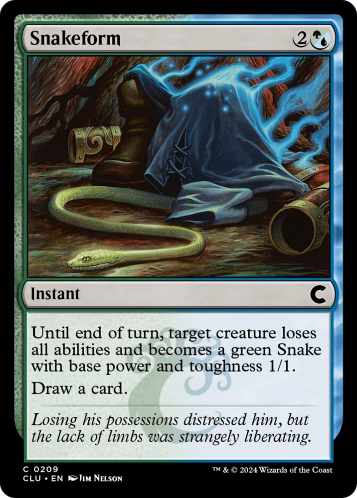 Snakeform [Ravnica: Clue Edition] Magic: The Gathering