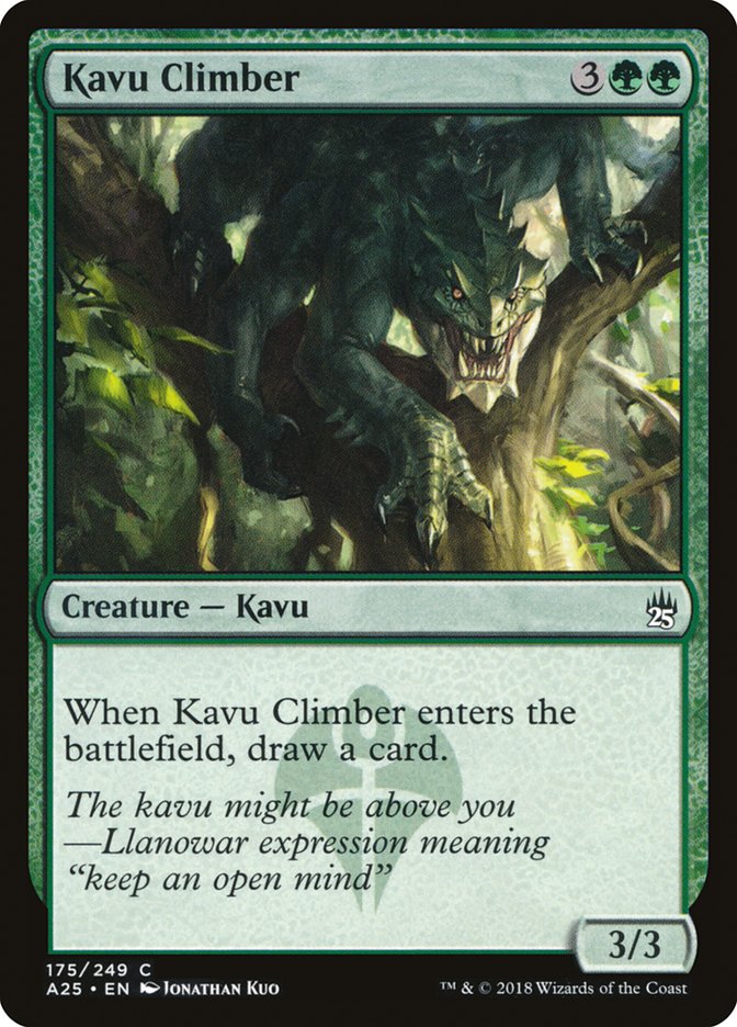 Kavu Climber [Masters 25] Magic: The Gathering