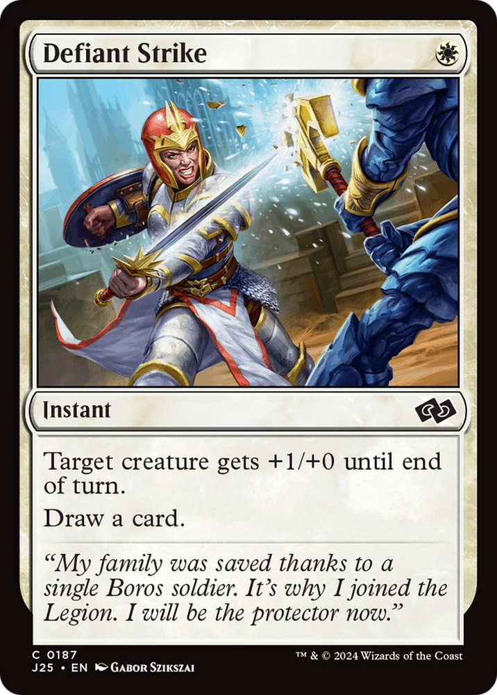 Defiant Strike [Foundations Jumpstart] Magic: The Gathering