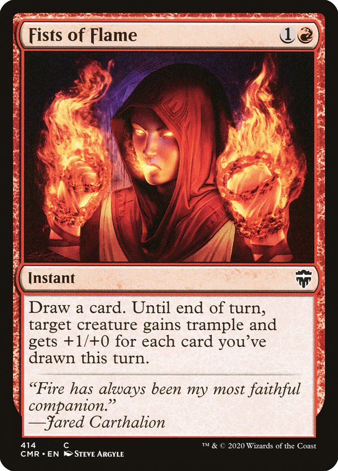 Fists of Flame [Commander Legends] Magic: The Gathering
