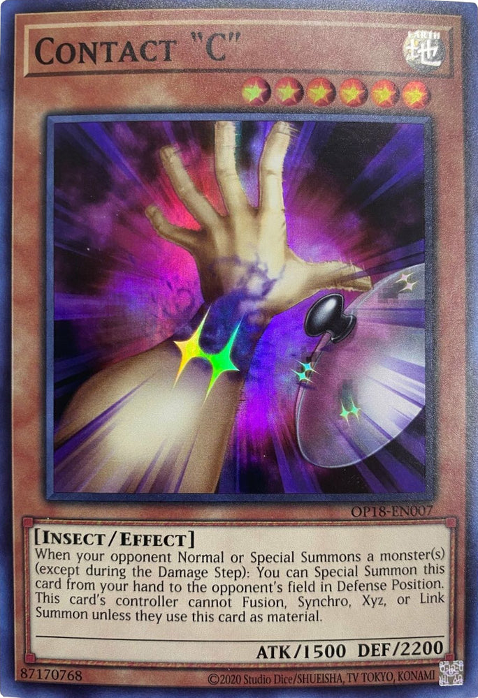 Contact C [OP18-EN007] Super Rare - Yugioh Cards For Your TCG Needs!
