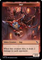Detective // Imp Double-Sided Token [Murders at Karlov Manor Tokens] Magic: The Gathering