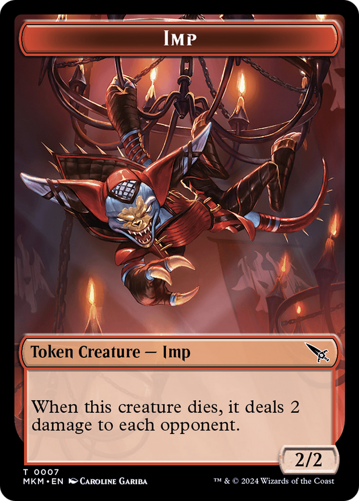 Imp Token [Murders at Karlov Manor Tokens] Magic: The Gathering