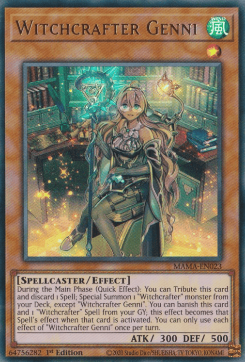 Witchcrafter Genni [MAMA-EN023] Ultra Rare - Yugioh Cards For Your TCG Needs!