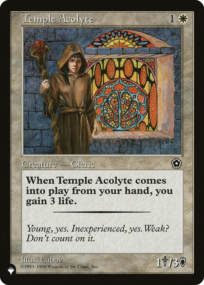 Temple Acolyte [The List] Magic: The Gathering