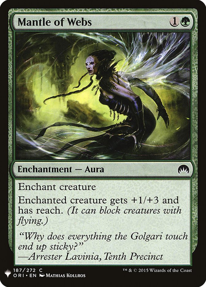 Mantle of Webs [Mystery Booster] Magic: The Gathering