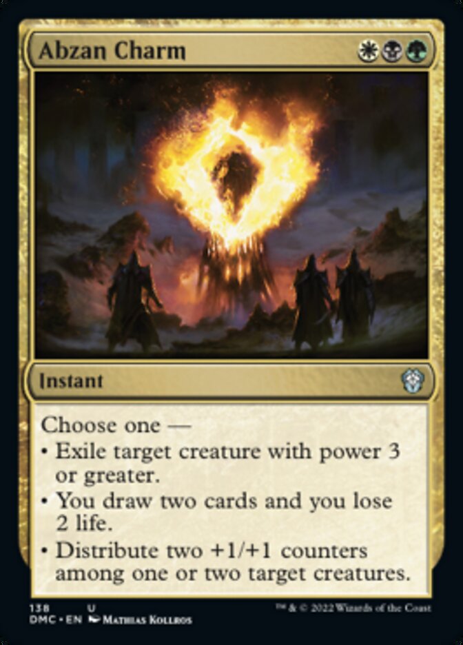Abzan Charm [Dominaria United Commander] Magic: The Gathering