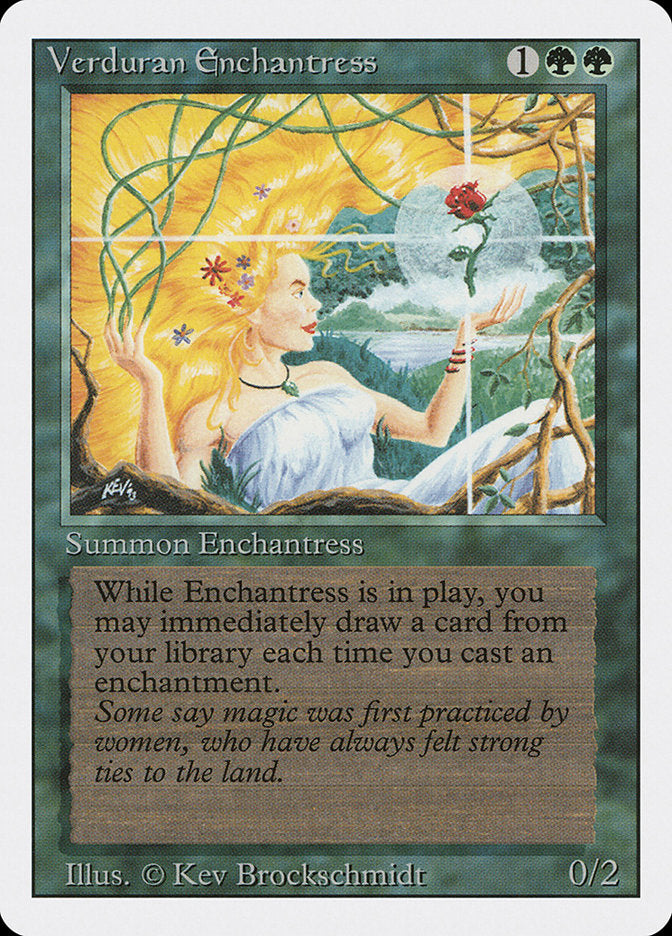 Verduran Enchantress [Revised Edition] Magic: The Gathering
