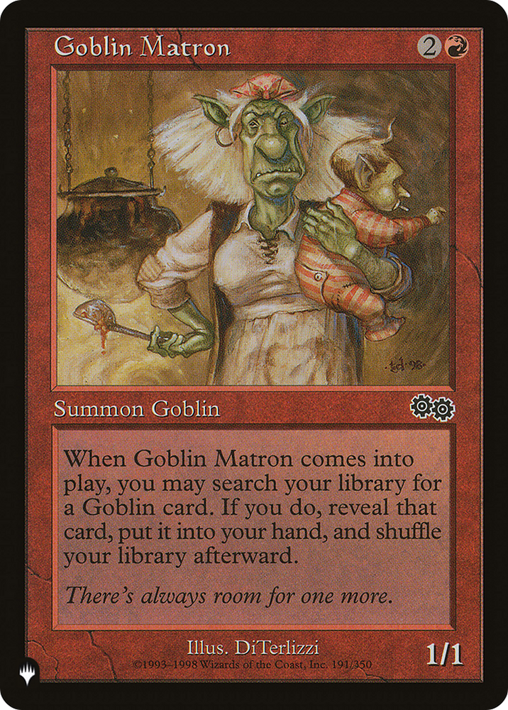 Goblin Matron (USG) [The List] Magic: The Gathering