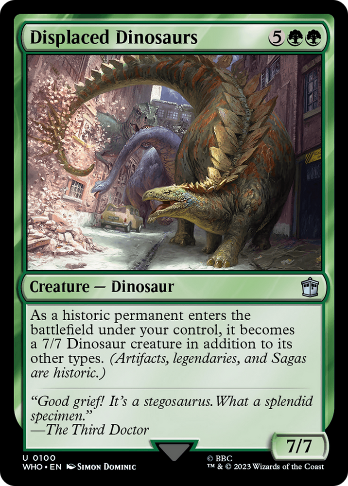 Displaced Dinosaurs [Doctor Who] Magic: The Gathering